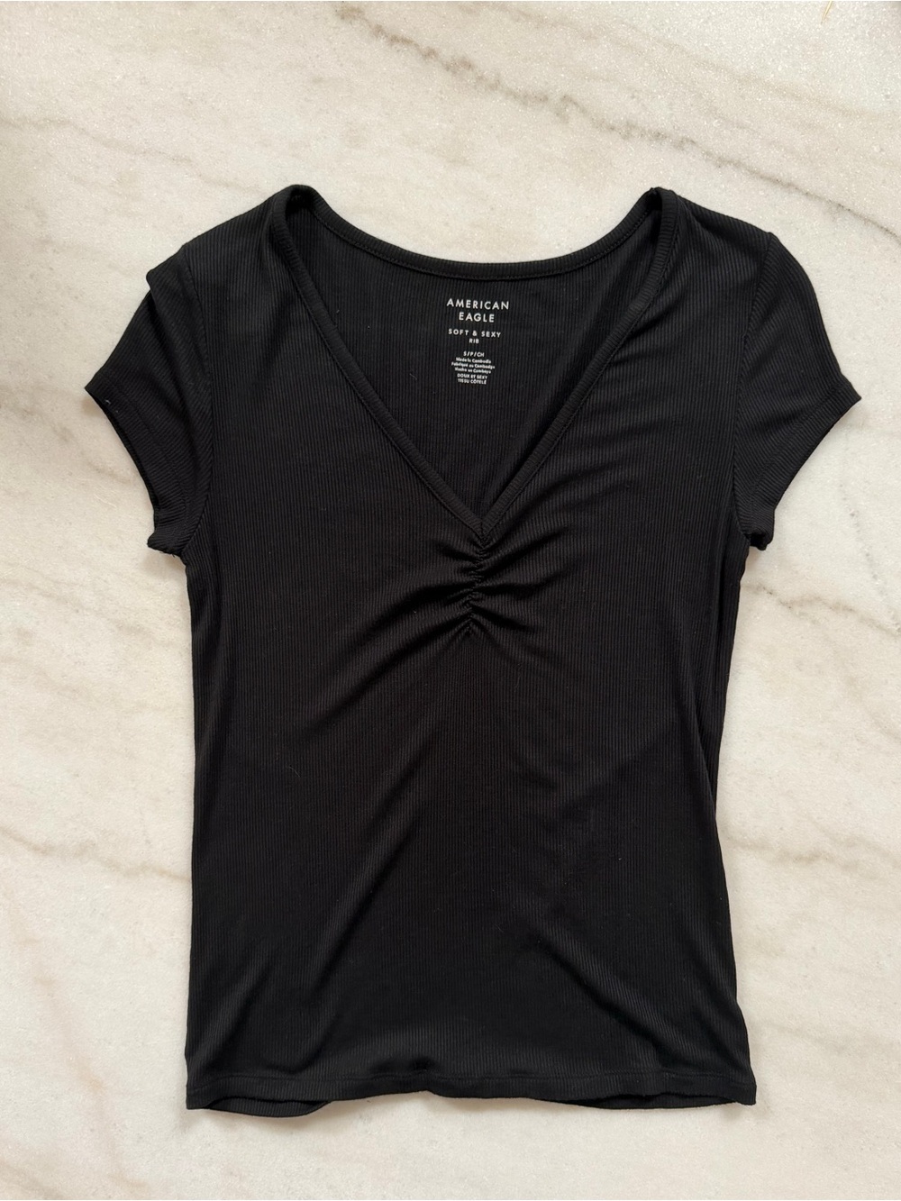 AE Soft & Sexy Cinch Front Tee (Small)